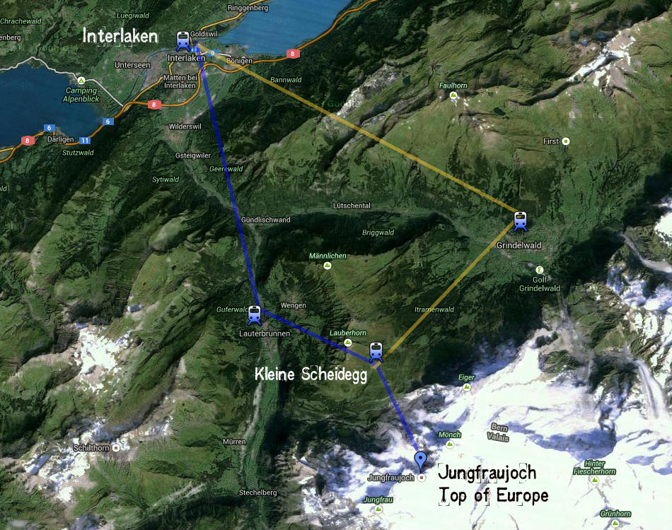 Jungfrau Suíça - Topo da Europa