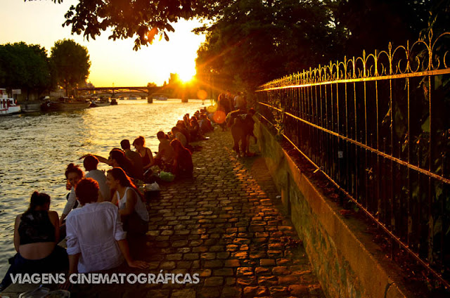 A Paris do filme Antes do Pôr do Sol: às margens do Rio Sena