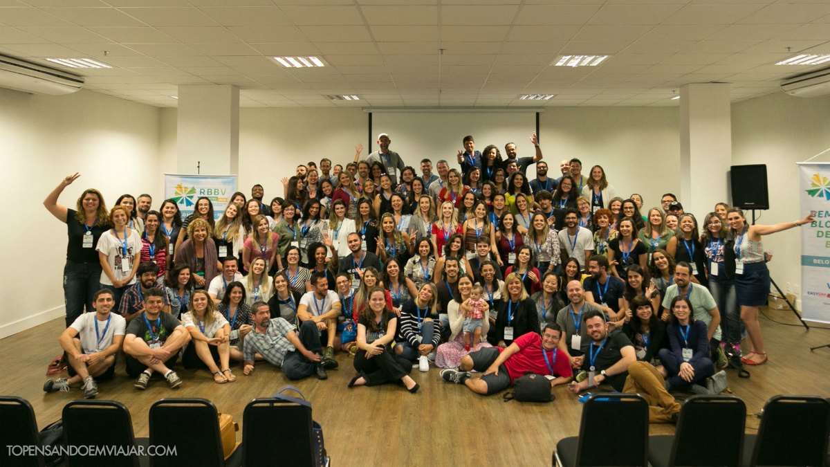 Foto do grupo todo reunido. Foto: Tô Pensando em Viajar
