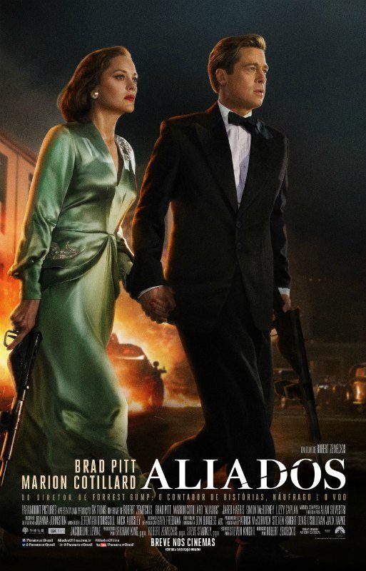 Filme Aliados, dirigido por Robert Zemeckis