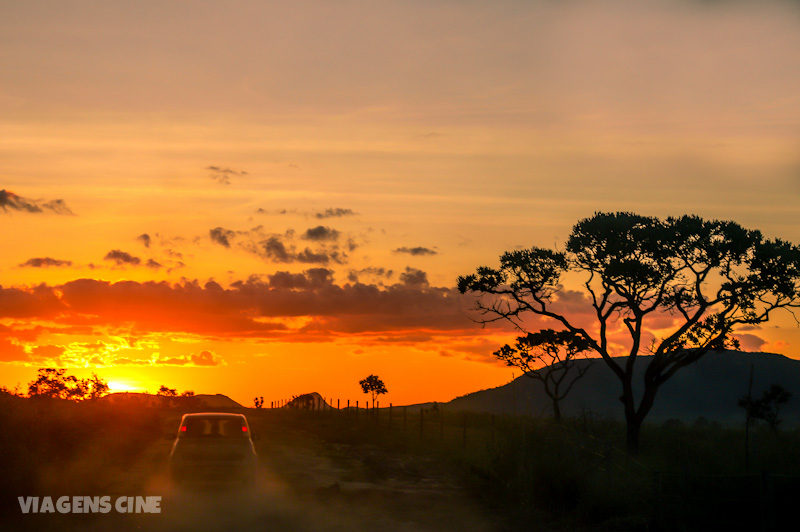 Pôr do sol na Chapada dos Veadeiros