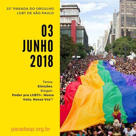 Parada do Orgulho LGBT de São Paulo 2018