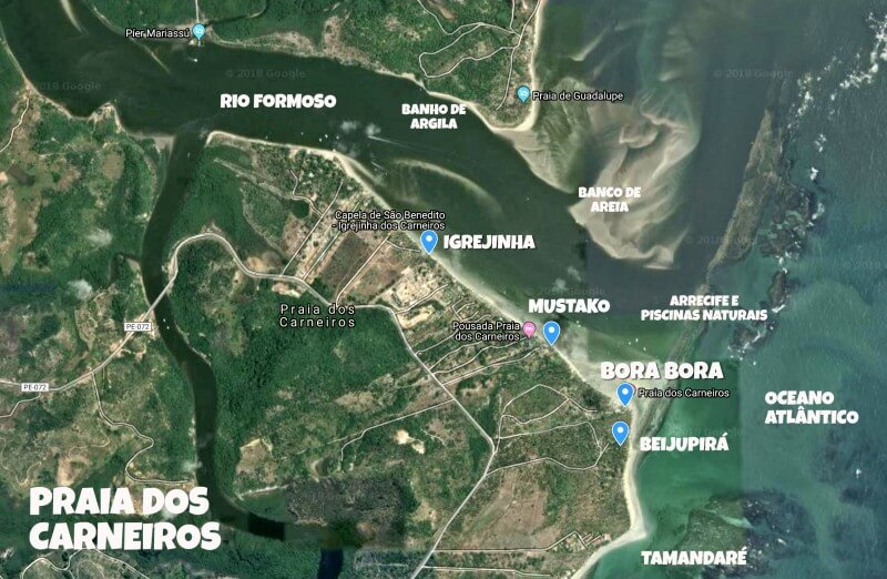Praia dos Carneiros: Como Ir e Qual a Melhor Barraca - Bora Bora vale a pena?